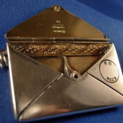 Sterling silver stamp box